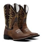 Bota Texana Feminina Bordado 727 Pêlo Pinhão/Splash Café