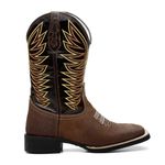 Bota Texana Feminina Bordado 727 Pêlo Pinhão/Splash Café