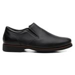 Sapato Masculino Esporte Fino Floater Preto (c/ Elástico) - Linha Rochedo