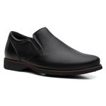 Sapato Masculino Esporte Fino Floater Preto (c/ Elástico) - Linha Rochedo