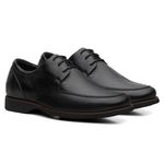 Sapato Masculino Esporte Fino Floater Preto (Amarrar) - Linha Rochedo