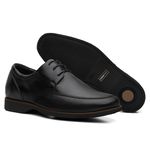 Sapato Masculino Esporte Fino Floater Preto (Amarrar) - Linha Rochedo
