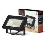 REFLETOR LED PRETO 30W 3000K BLACK DECKER