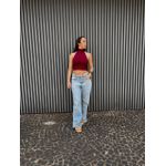 Blusa costa nua helena cherry