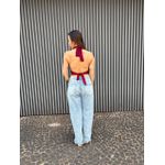Blusa costa nua helena cherry