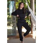 CONJUNTO MOLETOM SOPHI PRETO