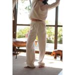 CALÇA MOLETOM PANTALONA KATY BAUNILHA