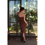 VESTIDO TOMARA QUE CAIA GEORGIA CHOCOLATE
