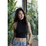 Blusa costa nua helena preta