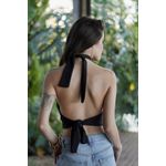 Blusa costa nua helena preta