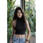 Blusa costa nua helena preta