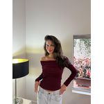 BLUSA OMBRO A OMBRO AMÉLIA CHERRY