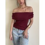 BLUSA OMBRO A OMBRO MAFE CHERRY