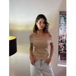 BLUSA OMBRO A OMBRO MAFE CAPUCCINO