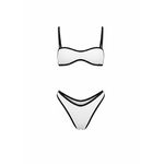 BIQUINI VICHY BICOLOR WHITE AND BLACK 