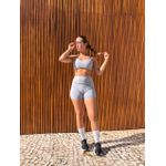 Short Fitness Anny Cinza-Claro