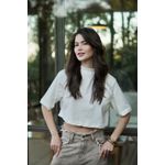 T-SHIRT CROPPED LOUISE BAUNILHA