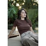 BLUSA CORA CHOCOLATE