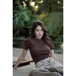 BLUSA CORA CHOCOLATE