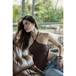 BLUSA MAYA FRENTE ÚNICA CHOCOLATE