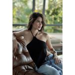 BLUSA MAYA FRENTE ÚNICA PRETA