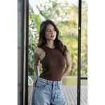 REGATA BÁSICA CECÍLIA CHOCOLATE