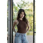 REGATA BÁSICA CECÍLIA CHOCOLATE