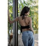 Blusa costa nua kyra preta