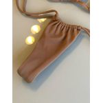 Calcinha Cortininha Amarração Nude