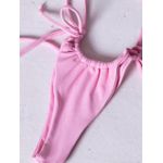 Calcinha Cortininha Amarração Rosa Bebê