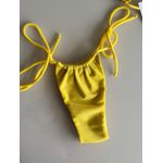 Calcinha Cortininha Amarração Amarelo