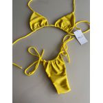 Conjunto Cortininha Básico Mya Amarelo