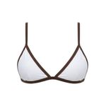 TOP AVULSO CORTININHA SHANTAL VANILLA/CHOCOLATE