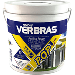 Tinta Acrílica Pop Fosco Verbras Exterior-Interior Galão 3,6L