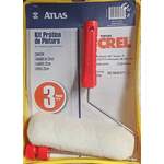 Kit Pintura CREL Atlas Prático Bandeja, Suporte e Rolo 23cm