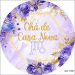 Painel Chá de Casa Nova Em Tecido 1,50x1,50 c/elástico