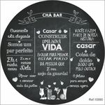 Painel Chá Bar Em Tecido 1,50x1,50 c/elástico