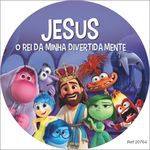 Painel Festa Divertidamente Em Tecido 1,50x1,50 c/elástico