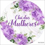 Painel Chá das Mulheres Em Tecido 1,50x1,50 c/elástico