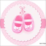 Painel Chá de Bebê Menina Em Tecido 1,50x1,50 c/elástico