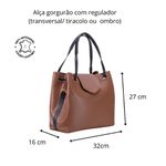 Bolsa Bucket Feminina Couro Legítimo Transversal Caramelo