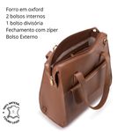 Bolsa Transversal Mochila Feminina Couro Legítimo Caramelo