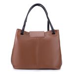 Bolsa Bucket Feminina Couro Legítimo Transversal Caramelo