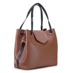 Bolsa Bucket Feminina Couro Legítimo Transversal Caramelo