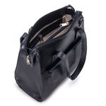 Bolsa Transversal Mochila Feminina Couro Legítimo Preta
