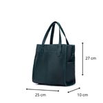 Bolsa Transversal Couro Legítimo Azul Marinho Bolsos Externos - Sem Forro 