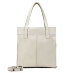 Bolsa Transversal Couro Legítimo Off white Bolsos Externos - Sem Forro 