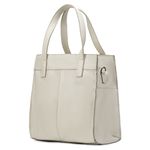 Bolsa Transversal Couro Legítimo Off white Bolsos Externos - Sem Forro 