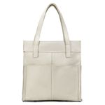 Bolsa Transversal Couro Legítimo Off white Bolsos Externos - Sem Forro 
