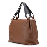 Bolsa Hobo Feminina Couro Legítimo Transversal Caramelo